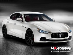 Maserati Ghibli Custom Wheels by Fondmetal - Black Milled Maserati Ghibli Custom Wheels by Fondmetal - Black Milled